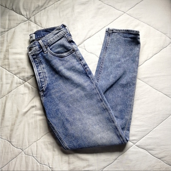 AGOLDE Nico High Rise Slim Jeans Retreat Recycled Cotton W25 - Picture 6 of 10